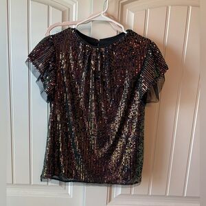 Flying Tomato Sequin Top/ Jalene top NWT medium